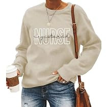 GINESBE Registered Nurse Sweatshirt for Women, Nurse Appreciation Gift, Nursing Student Gift, Gra... | Amazon (US)