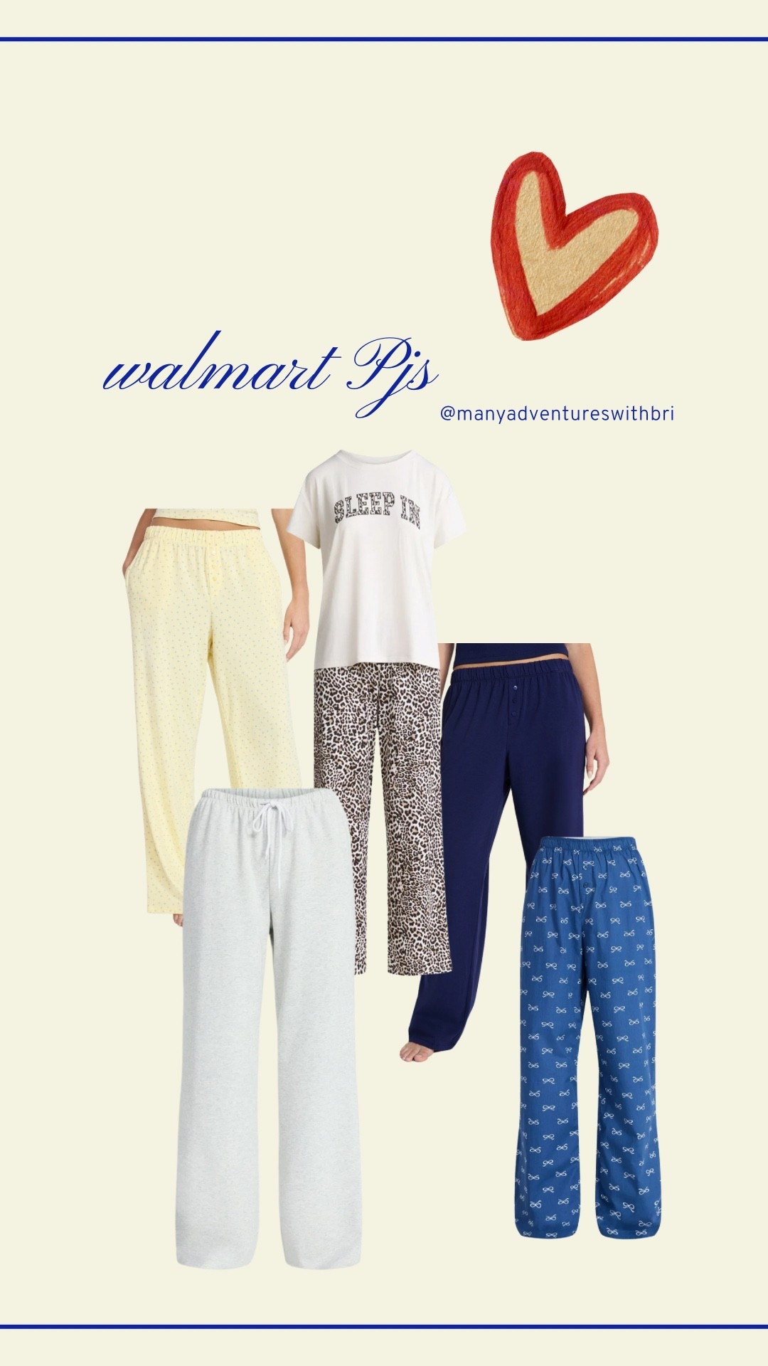 Walmart pajamas 

#LTKootd #LTKmomlife #LTKValentine