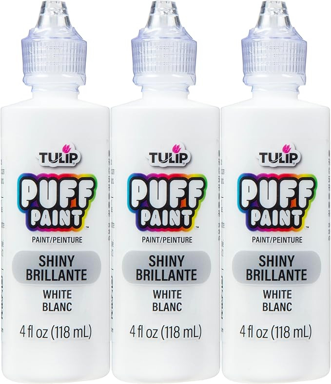 Tulip Puff Paint Slick White 4 Fl Oz (Pack of 3) | Amazon (US)
