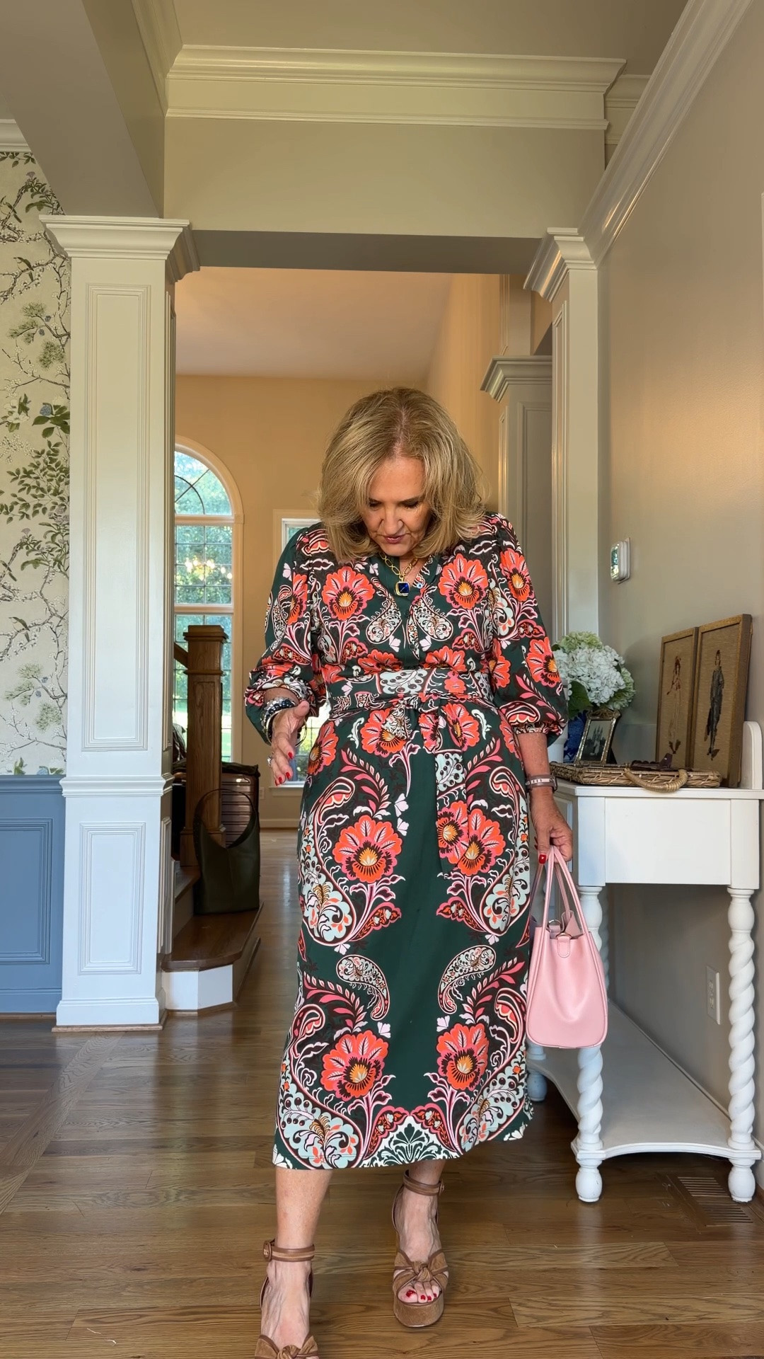 Boden jersey knit dress size 10 petite 
In the Jersey dresses, I often get the larger size. But generally, I’m an eight petite in other dresses.
It’s a great chance to pick up some new fall pieces at this special brand for 20% off
Use my code NANETTE20 on the bracelet stack

#LTKSaleAlert #LTKOver40 #LTKootd