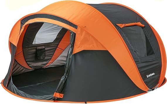 EchoSmile Instant Pop Up Camping Tent,4-6 Person Tent,Automatic Set Up Tent with 2 Ventilation Me... | Amazon (CA)