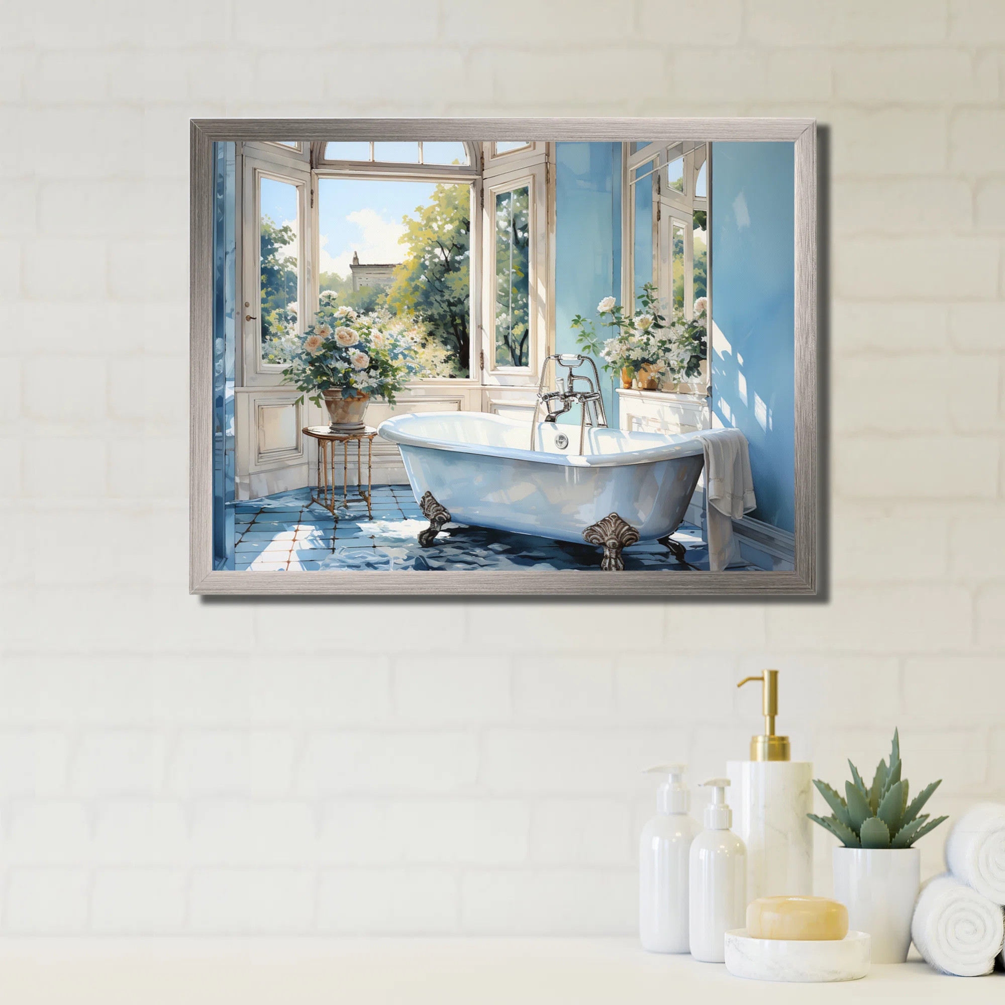 Bathroom Tranquil Reflections I - Bathroom Wall Art Decor | Wayfair North America
