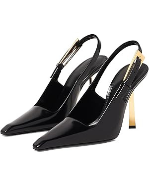 Vertundy Women's Stiletto Slingback Heels Closed Pointed Toe Party Dress Pumps | Amazon (US)