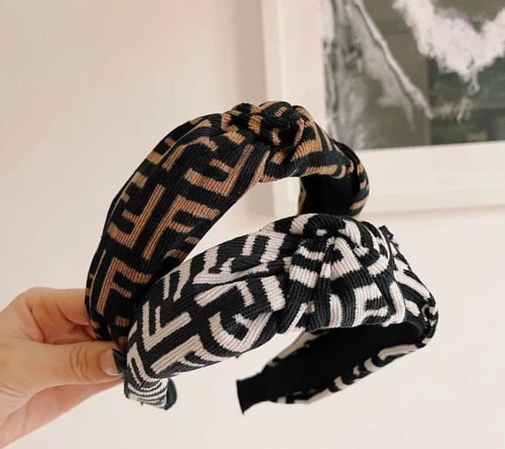 FREYA Knot Headband  Brown and Black | Etsy | Etsy (US)