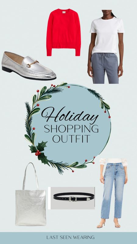 Holiday Shopping Outfit
#loafers #silverbag

#LTKHoliday #LTKstyletip #LTKSeasonal