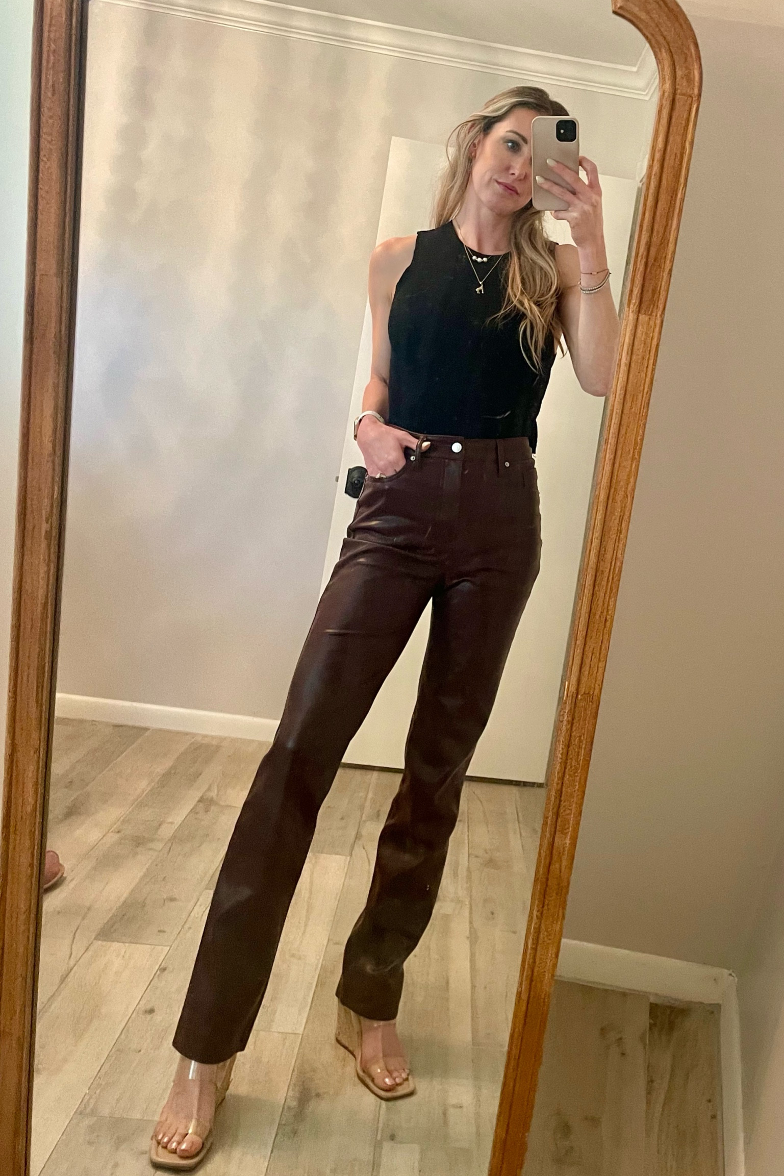 Faux leather • leather pants • fall fashion • winter fashion • fall outfits 

#LTKfindsunder100 #LTKfindsunder50