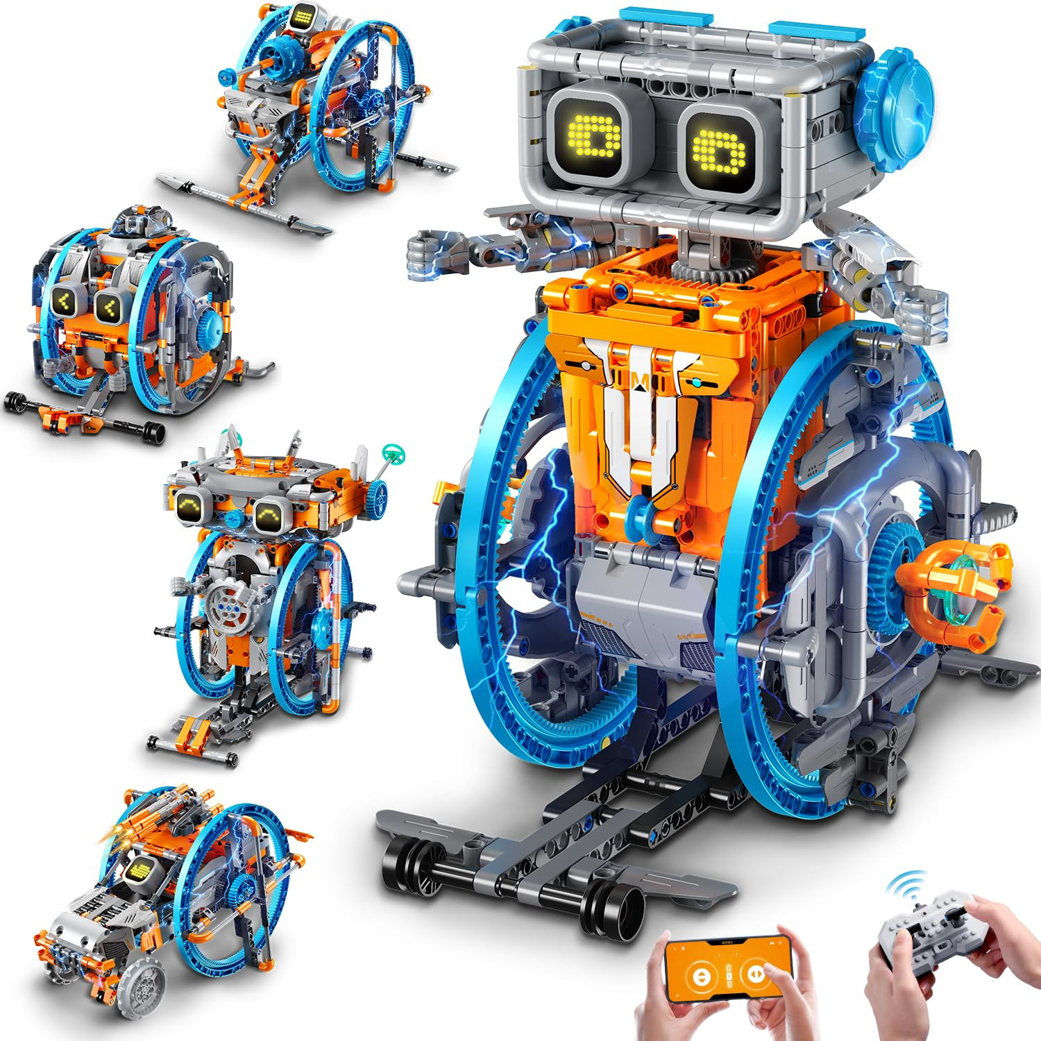 RC Robot Toys with Changeable LED Eyes & Sound, App & Remote Control Rechargeable Robotics with U... | Amazon (US)