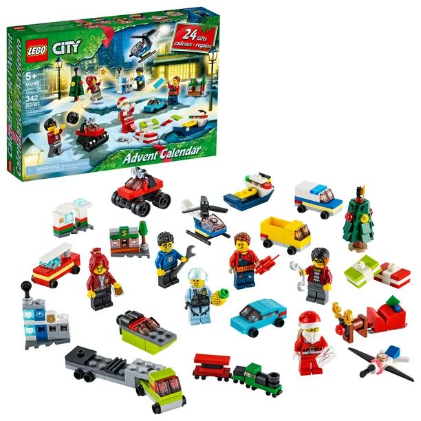 LEGO City Advent Calendar 60268, With City Play Mat, Best Festive Toys for Kids (342 Pieces) | Walmart (US)