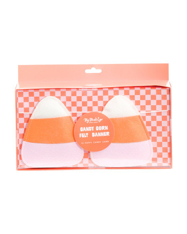 72in Puffy Felt Candy Corn Banner | TJ Maxx