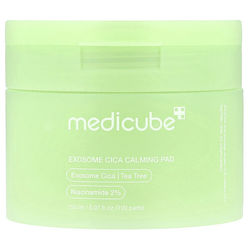 Medicube, Exosome Cica Calming Pad, 100 Pads, 5.07 fl oz (150 ml) | iHerb