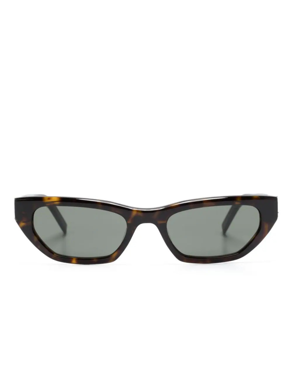 Saint Laurent Eyewear tortoiseshell-effect cat-eye frame sunglasses - Brown | Farfetch Global