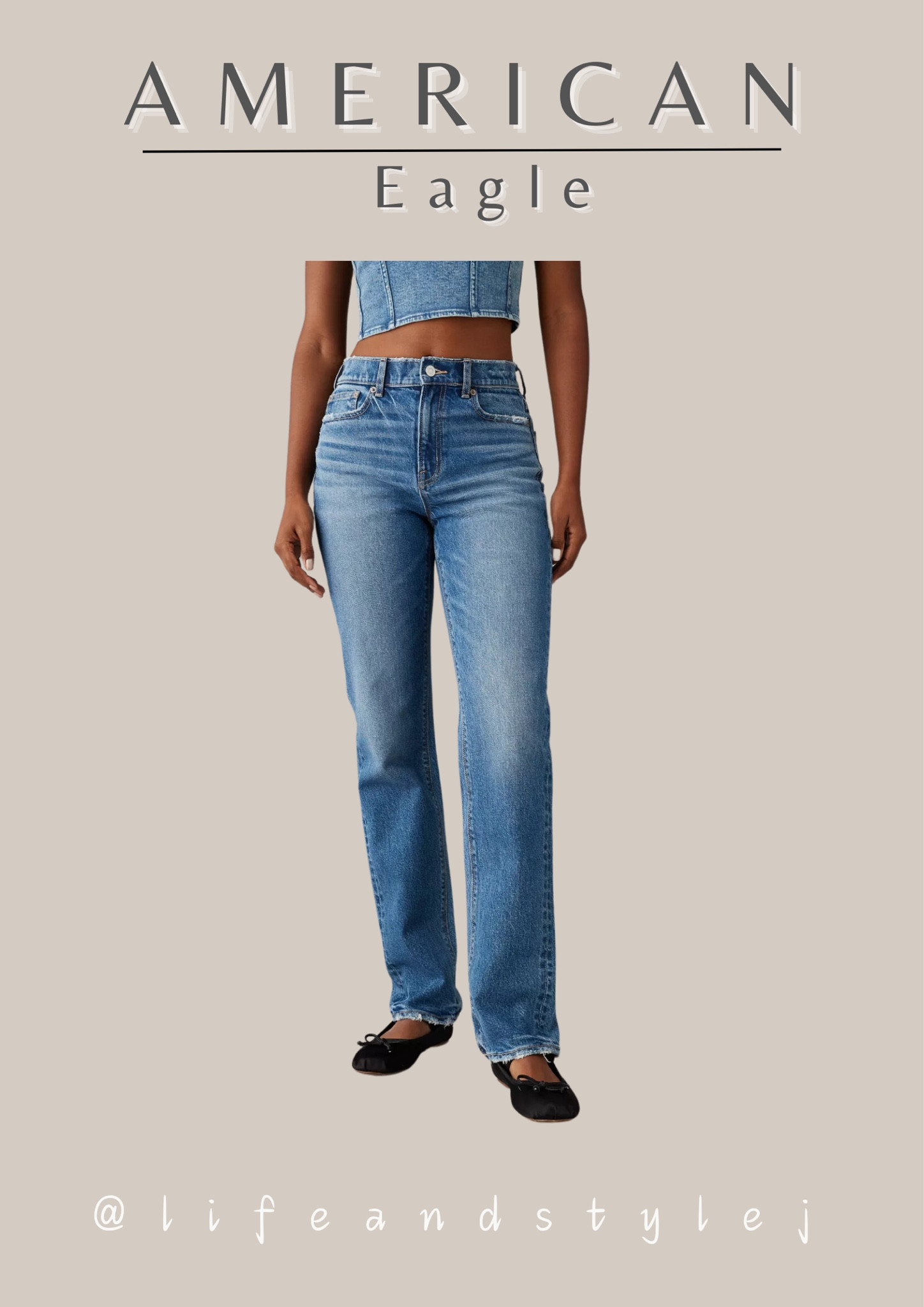 The AE Stretch Super High-Waisted Straight Jean offers a flattering fit and timeless style. Pair it with a cropped sweater and ankle boots for a cozy fall look, or go sleek with a tucked-in satin blouse and loafers for a polished vibe. Add a belt to highlight the high-waist detail! 

#LTKSeasonal #LTKU #LTKFindsUnder50