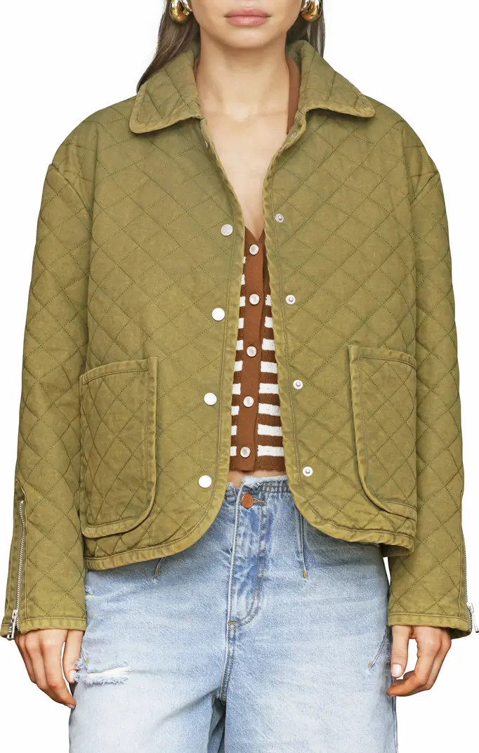 Diamond Quilted Cotton Jacket | Nordstrom