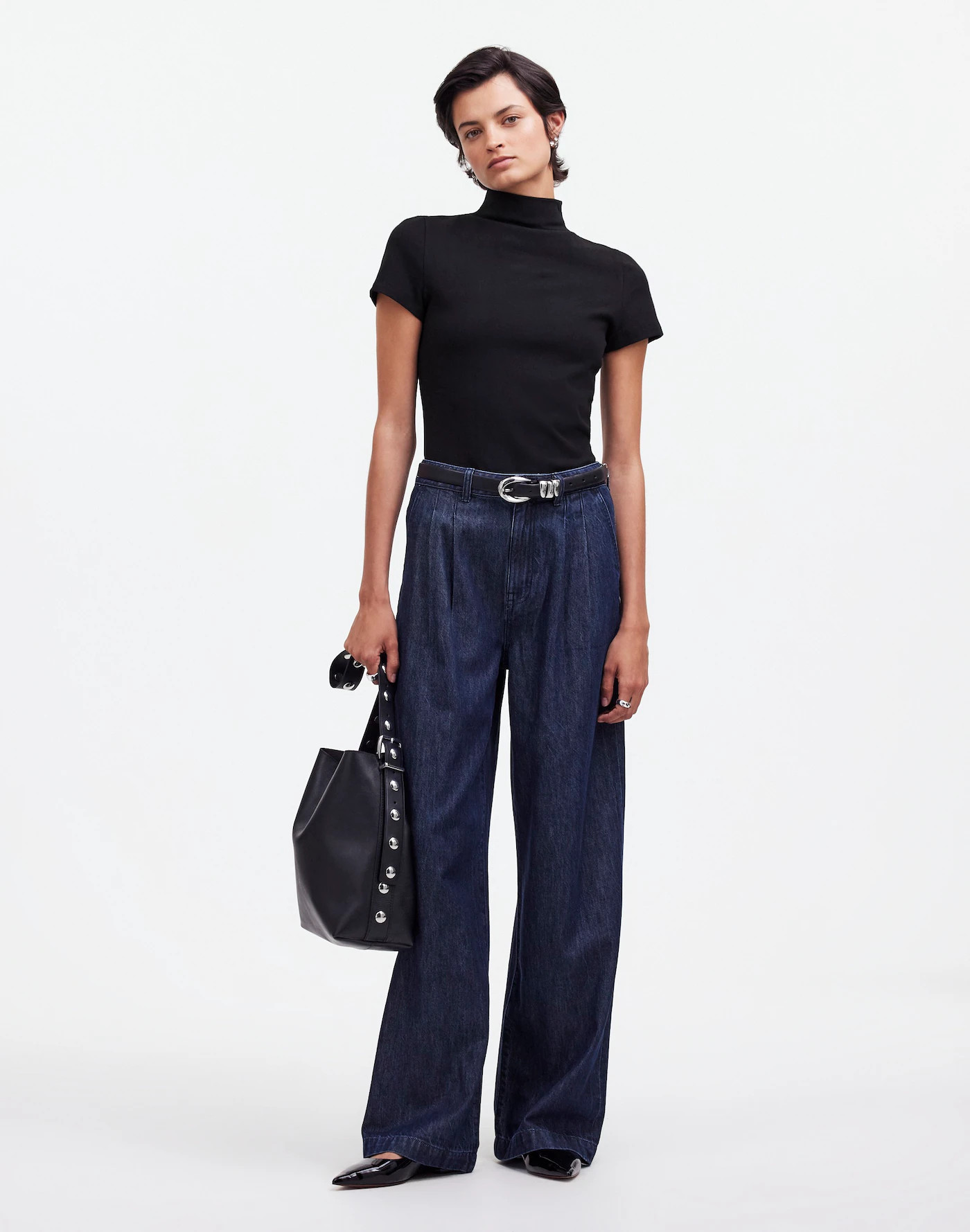 Short-Sleeve Mockneck Tee | Madewell