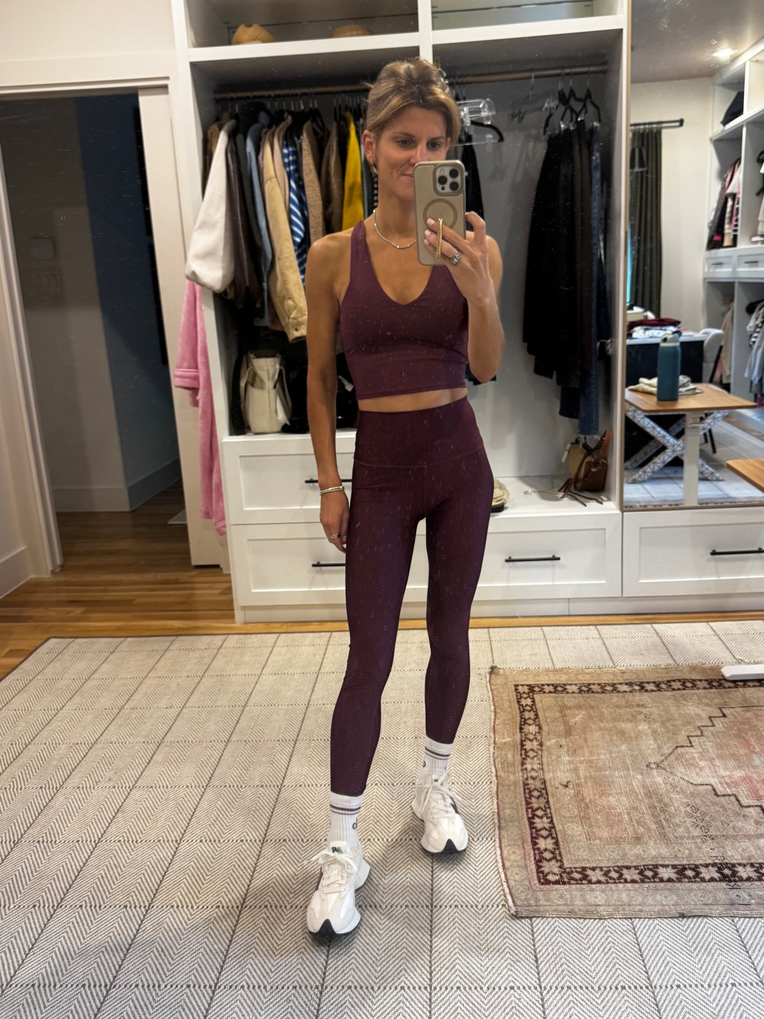 XXS in leggings 
XS in top