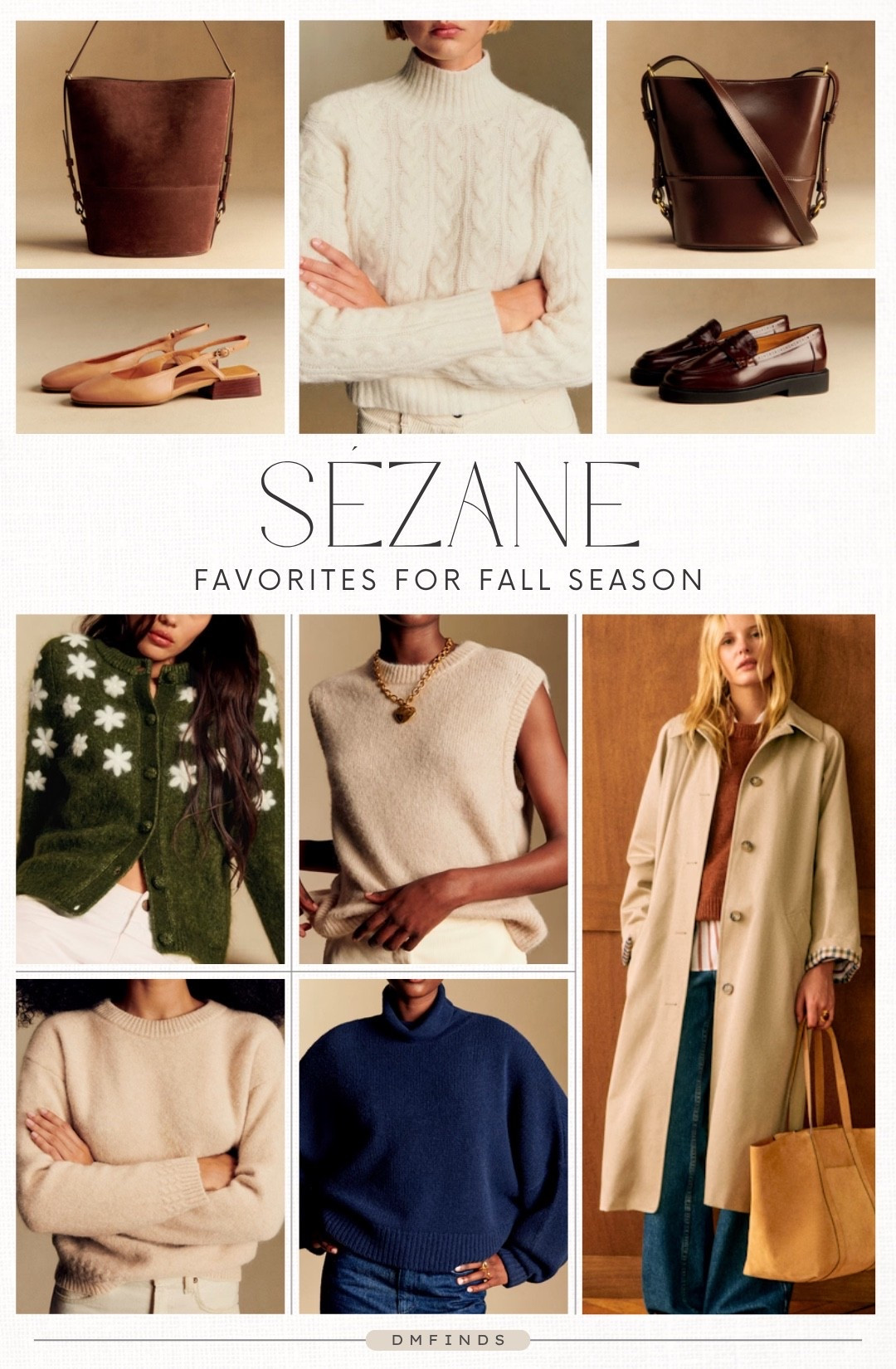 SEZANE for fall // fashion favorites. summer to fall. fall dress. wedding guest dress. sweater weather. cozy outfit. autumn outfit. fall shoes. fall bags. fall boots. // #LTKstyletip #LTKautumn #LTKSeasonal 