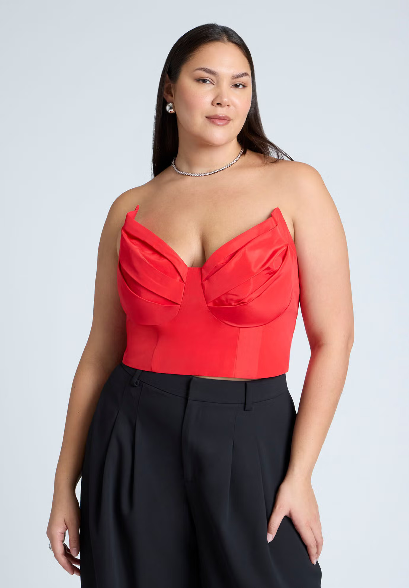 Dramatic Bust Crop Top | Eloquii