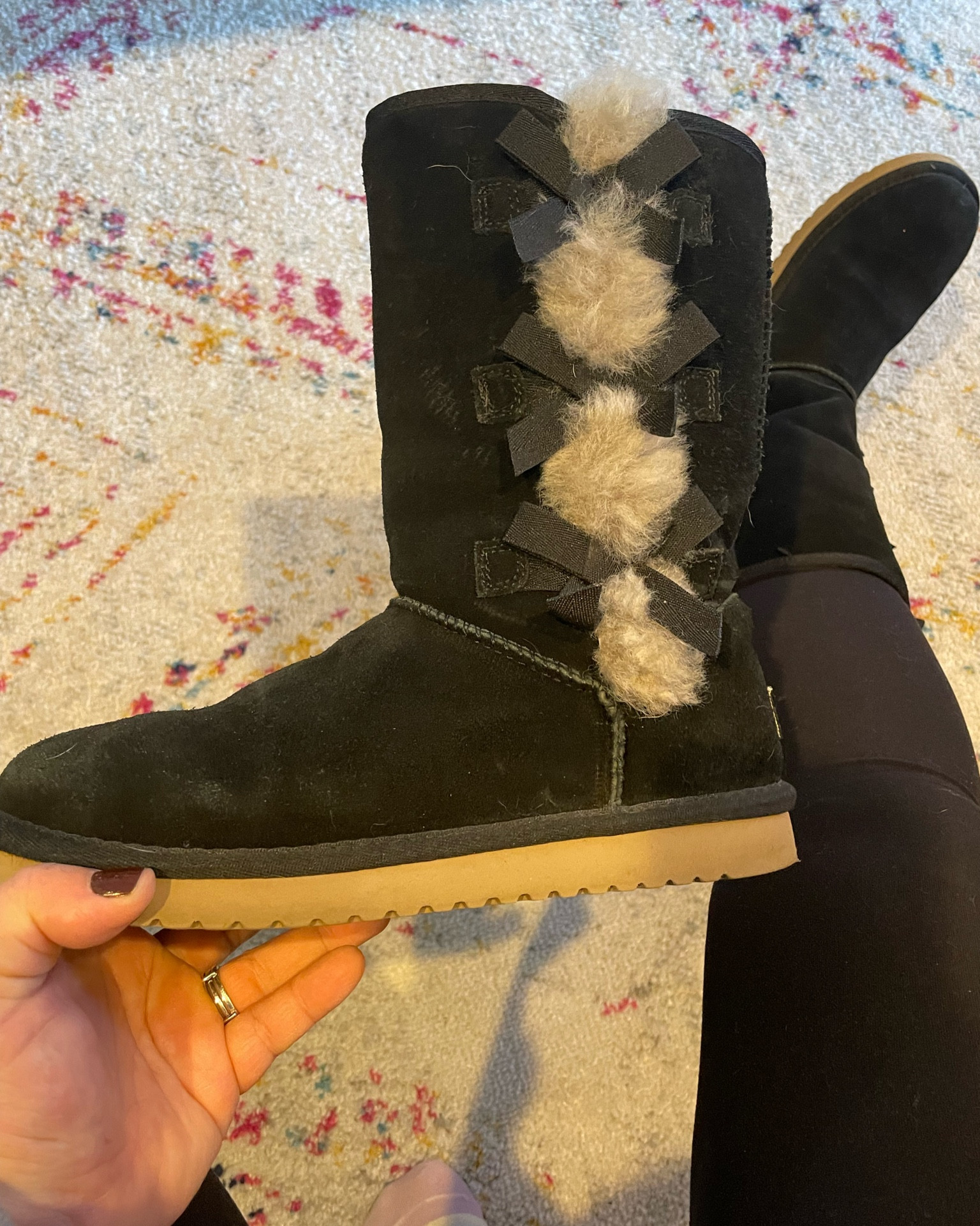 Koolaburra by UGG when you want the style on a budget. Does not come in half sizes. Go up a size as they can be hard to slip on .

#LTKunder100 #LTKshoecrush #LTKFind