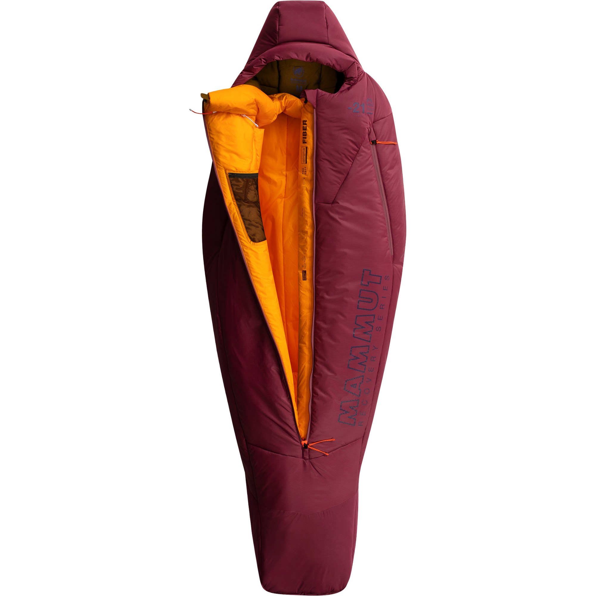 Mammut Women's Protect Fiber -21C/-6F Sleeping Bag  Red Regular - Center Zip | REI