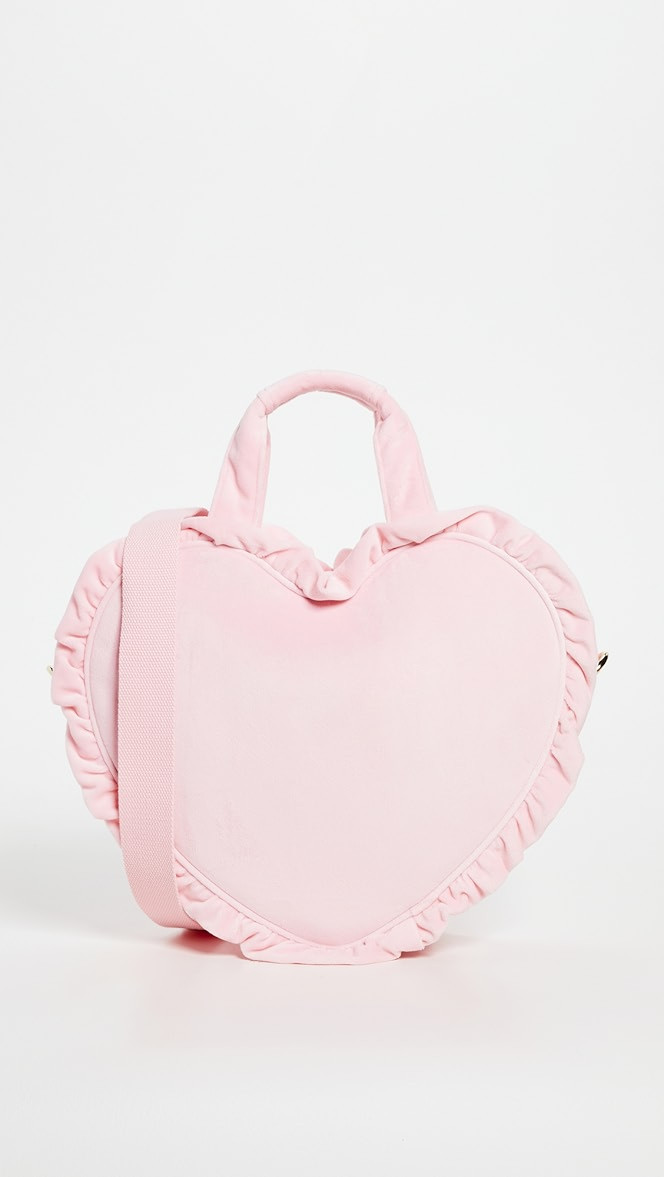 Stoney Clover Lane Velvet Ruffle Mini Heart Tote | SHOPBOP | Shopbop