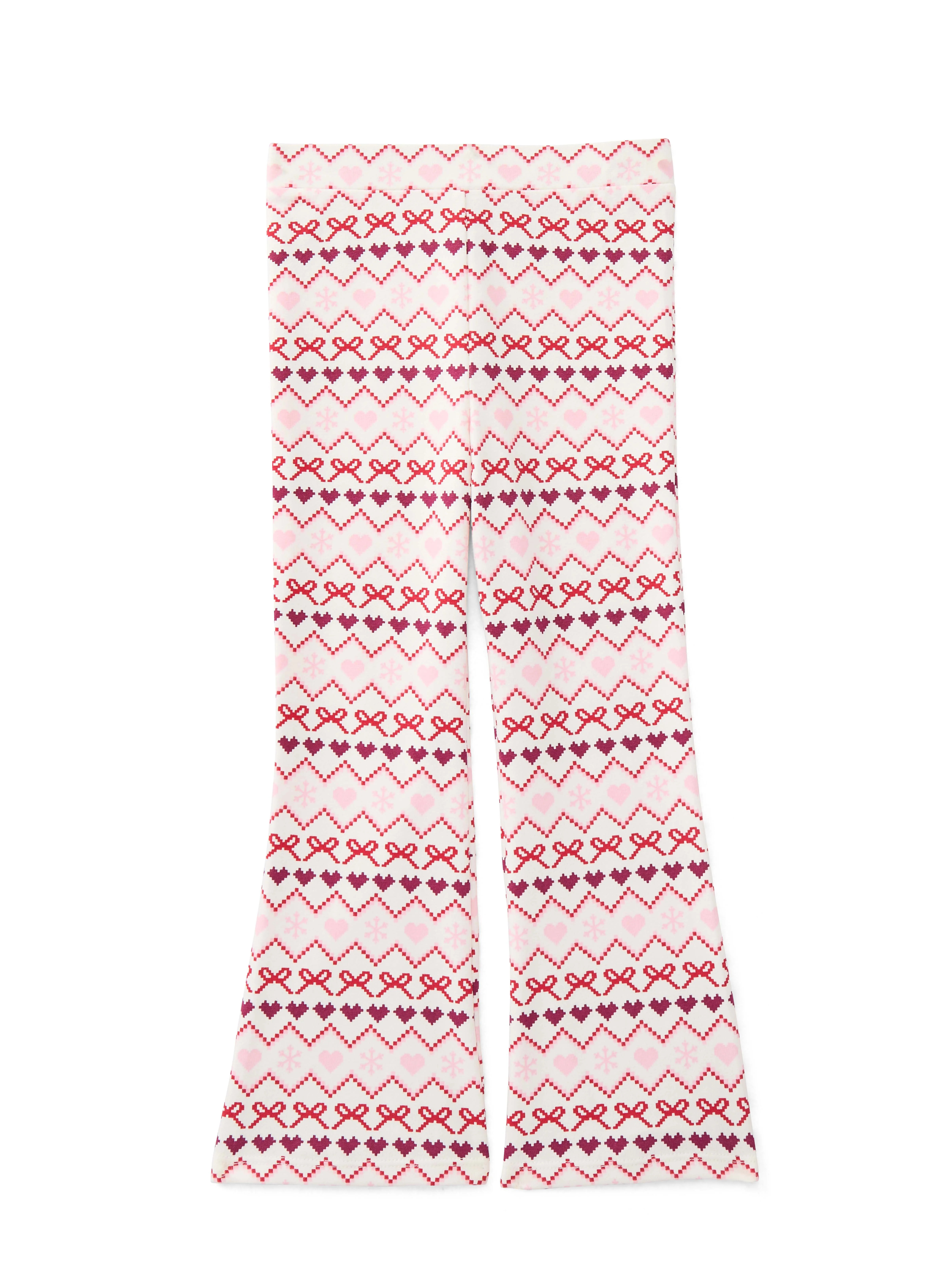 Garanimals Toddler Girls Holiday Printed Jersey Flare Pants, Sizes 18M-5T | Walmart (US)