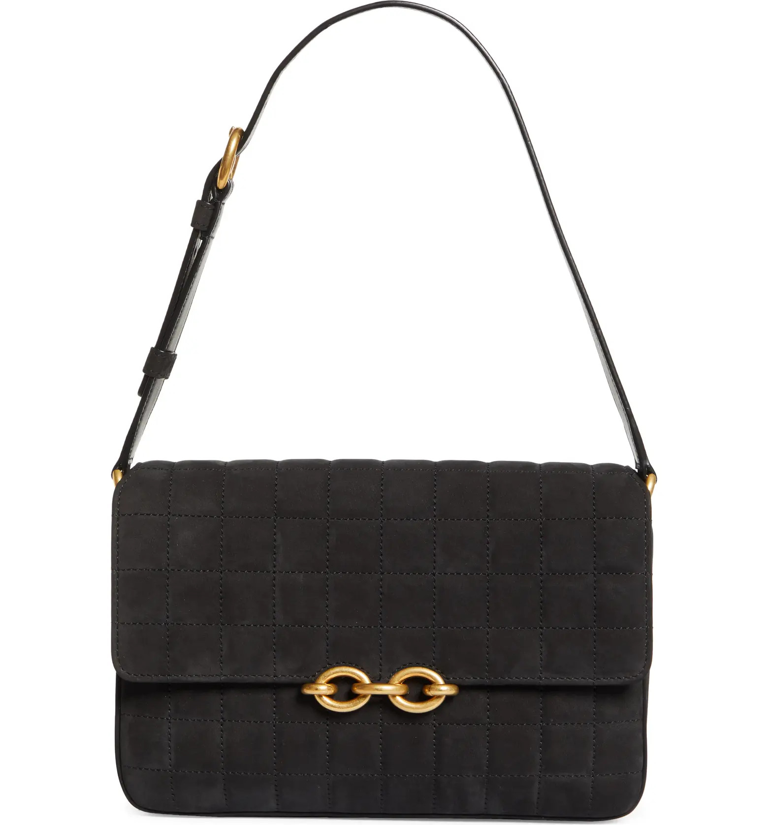 Le Maillon Quilted Nubuck Leather Shoulder Bag | Nordstrom