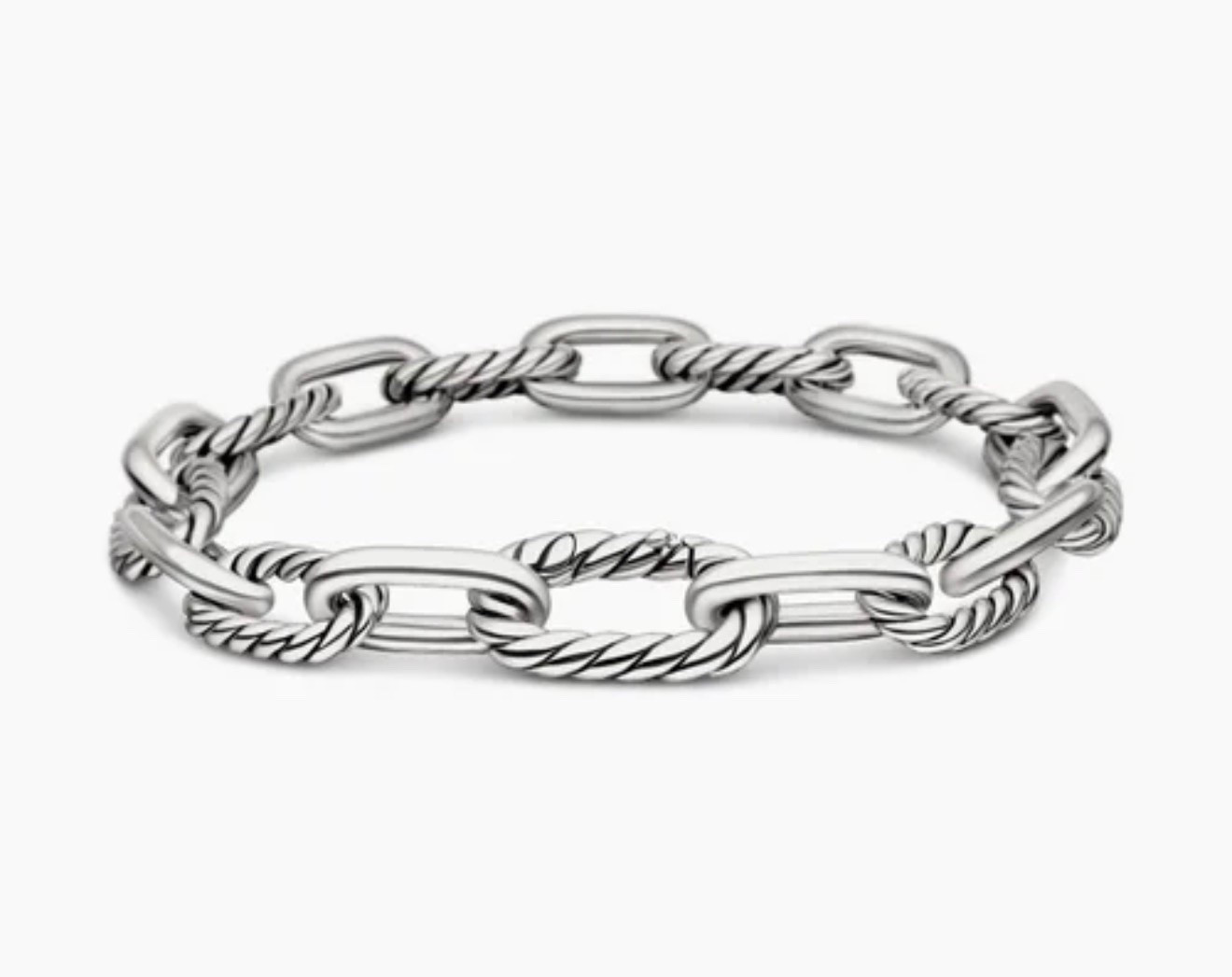 David Yurman DY MADISON® CHAIN BRACELET
Sterling Silver, 8.5mm

A striking juxtaposition of smooth and Cabled, pillow-shaped links fuses the brand's signature design elements to create a unique rhythm. At once modern and timeless,

#LTKootd #LTKMothersDay #LTKWorkwear