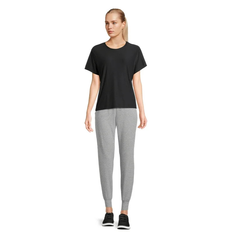 Athletic Works Women's ButterCore Tee with Short Sleeves, Sizes XS-XXXL - Walmart.com | Walmart (US)