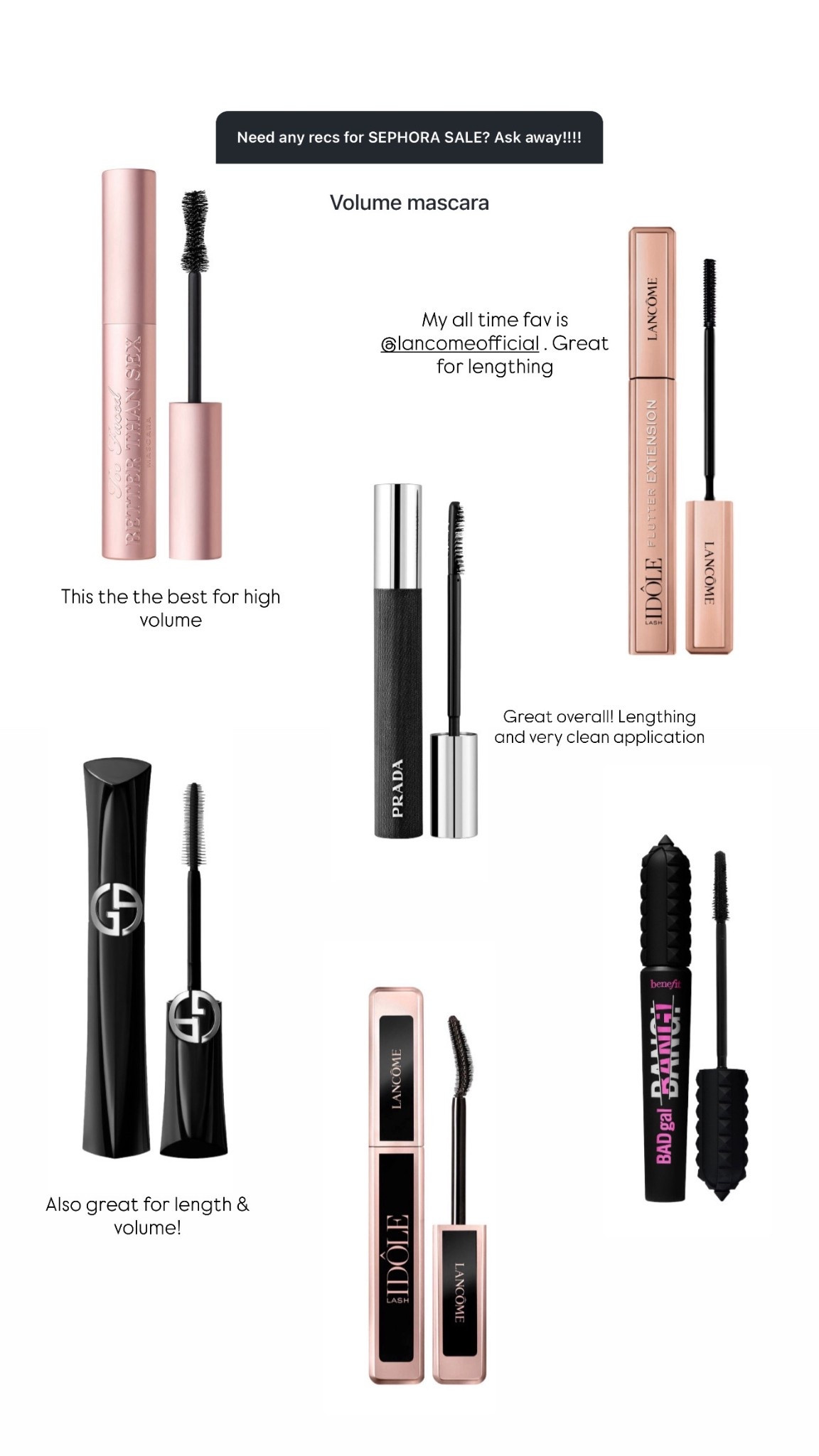 Favourite Mascaras

#LTKBeauty #LTKootd #LTKstorytime