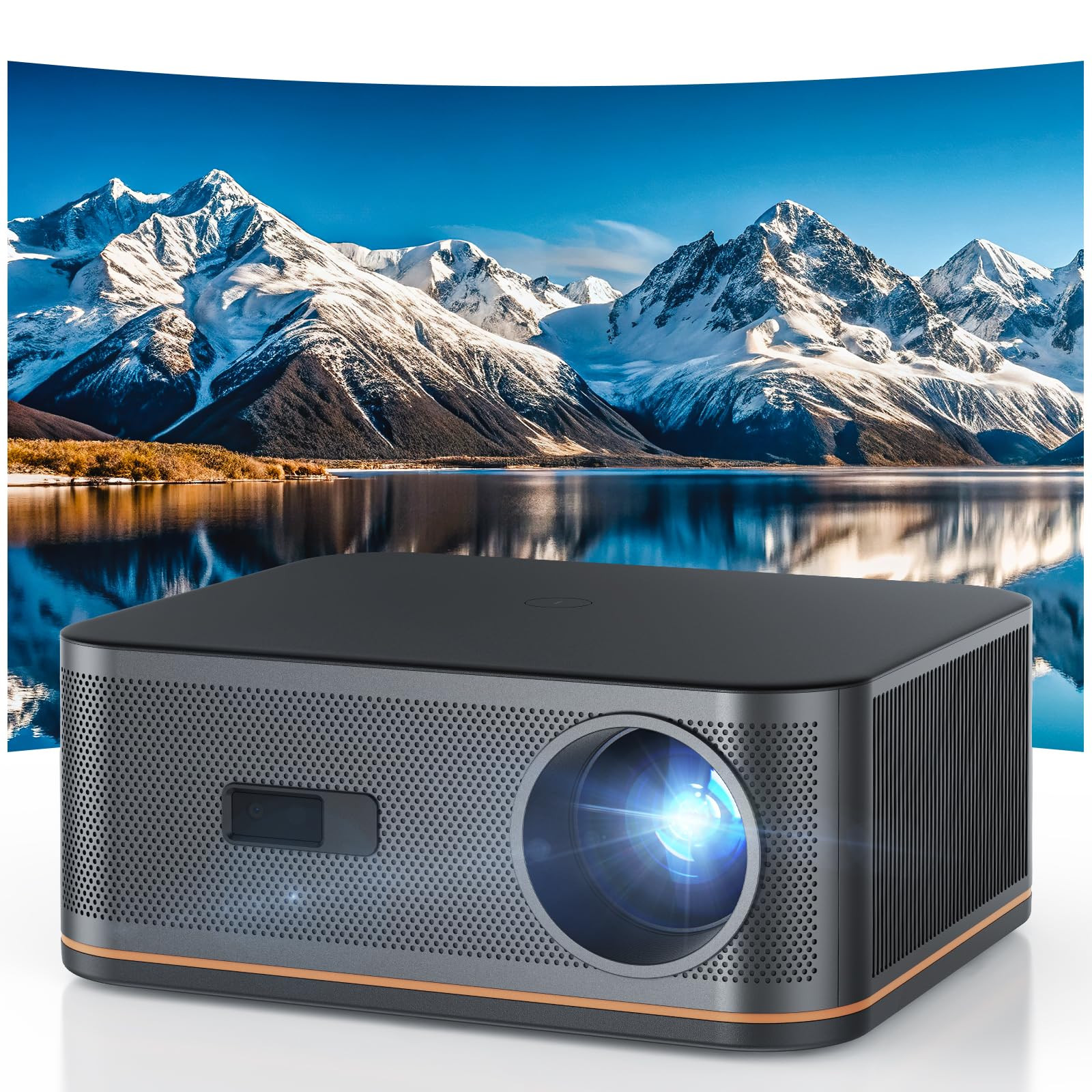 2000 ANSI 4K Decoding Projector with WiFi and Bluetooth, HAPPRUN Movie Home Theater with Auto Foc... | Amazon (US)