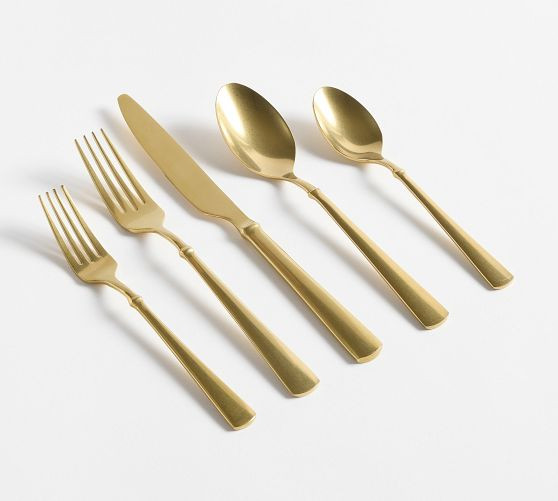Sofia Stainless Steel Flatware Sets | Pottery Barn (US)