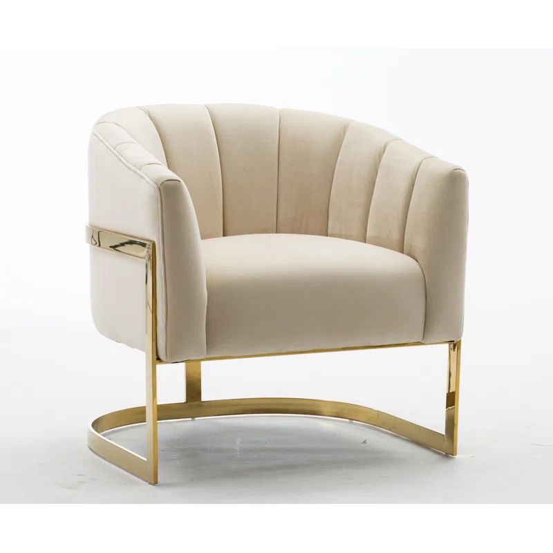 Romy 30" W Tufted Upholstered Barrel Chair (Set of 2) | Wayfair North America