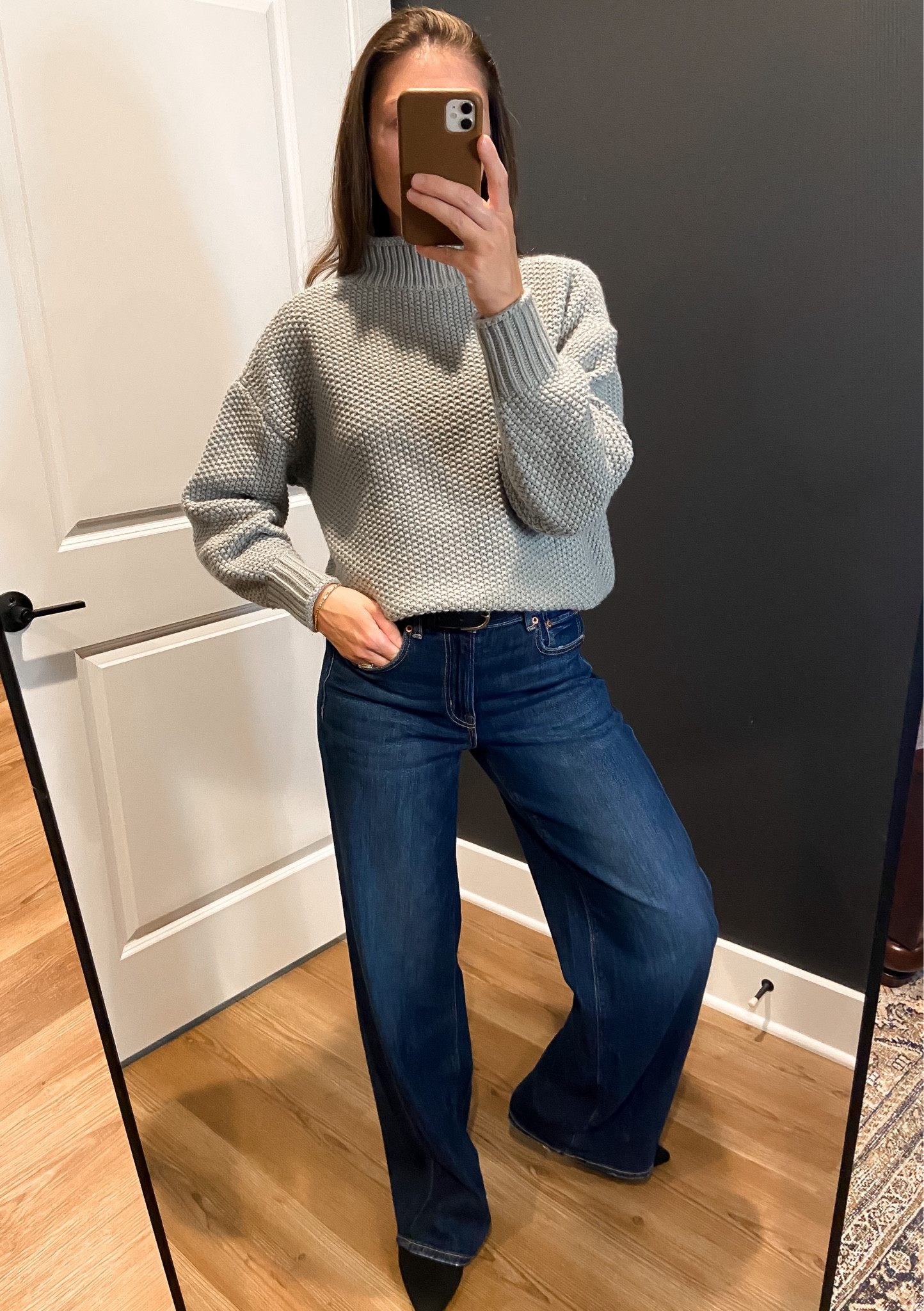 Amazon sweater series: Day 7
Cozy Amazon turtleneck, TTS
Jeans rub big, size down 

#LTKFindsUnder100 #LTKStyleTip