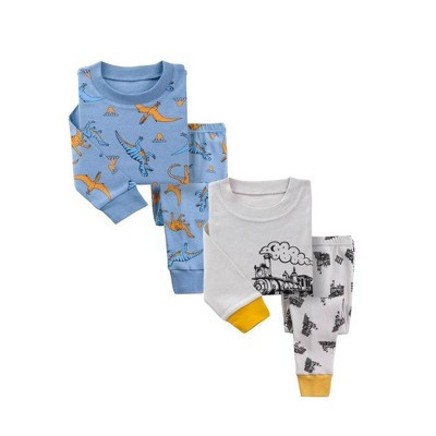 Blue Dinosaurs/Dark Dinosaurs 2 pack Kids Pajamas 7y | Target