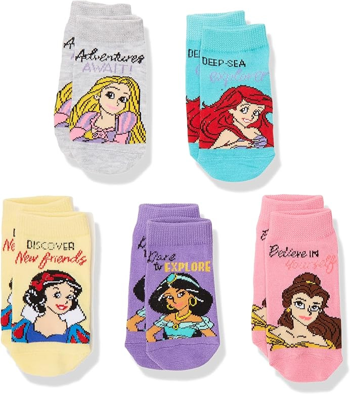 Disney Princess Girls 5 Pack Shorty Socks | Amazon (US)