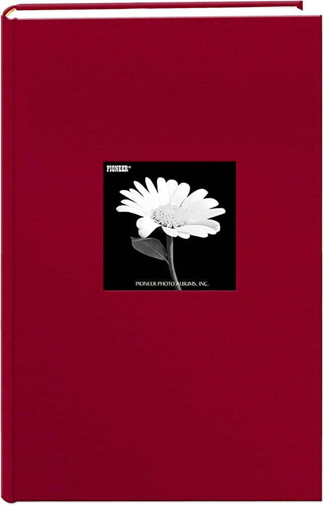 Fabric Frame Cover Photo Album 300 Pockets Hold 4x6 Photos, Apple Red | Amazon (US)