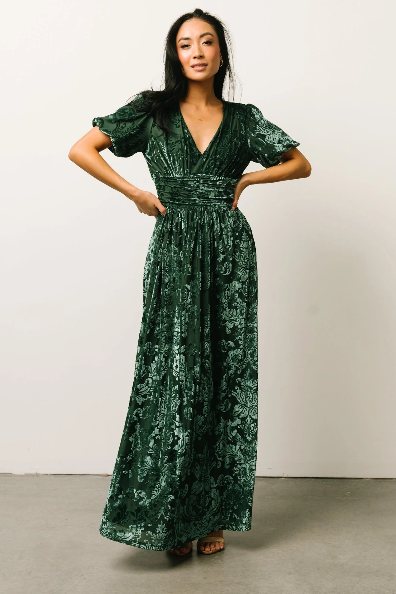 Leslie Velvet Maxi Dress | Baltic Born