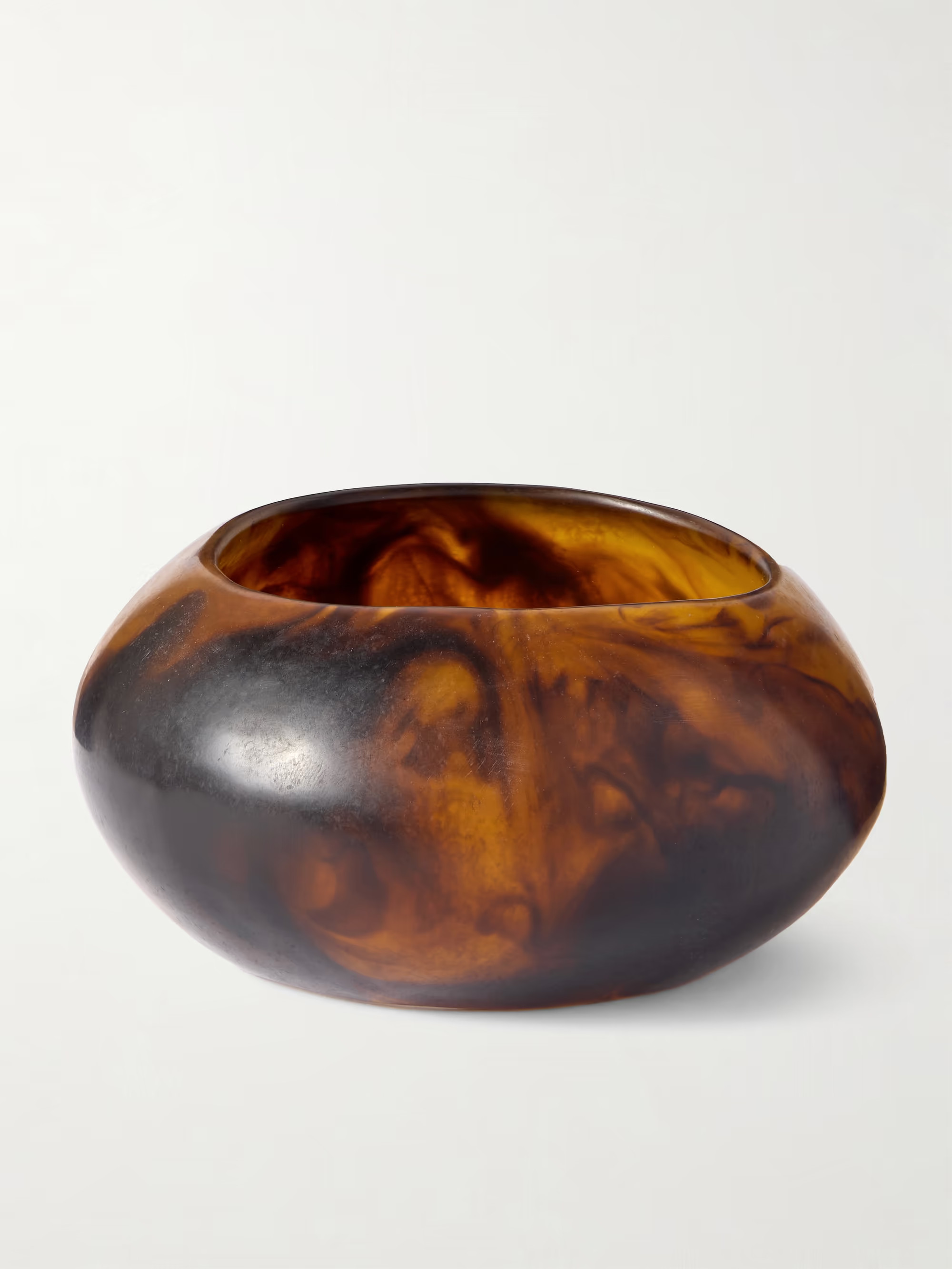 Large Boulder tortoiseshell resin bangle | NET-A-PORTER (US)