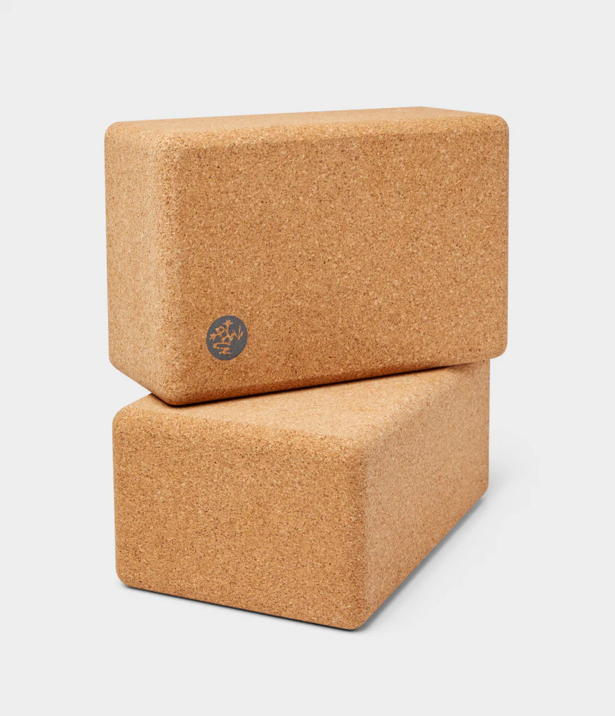 High Quality Cork Yoga Block- 2 Pack | Manduka | Manduka