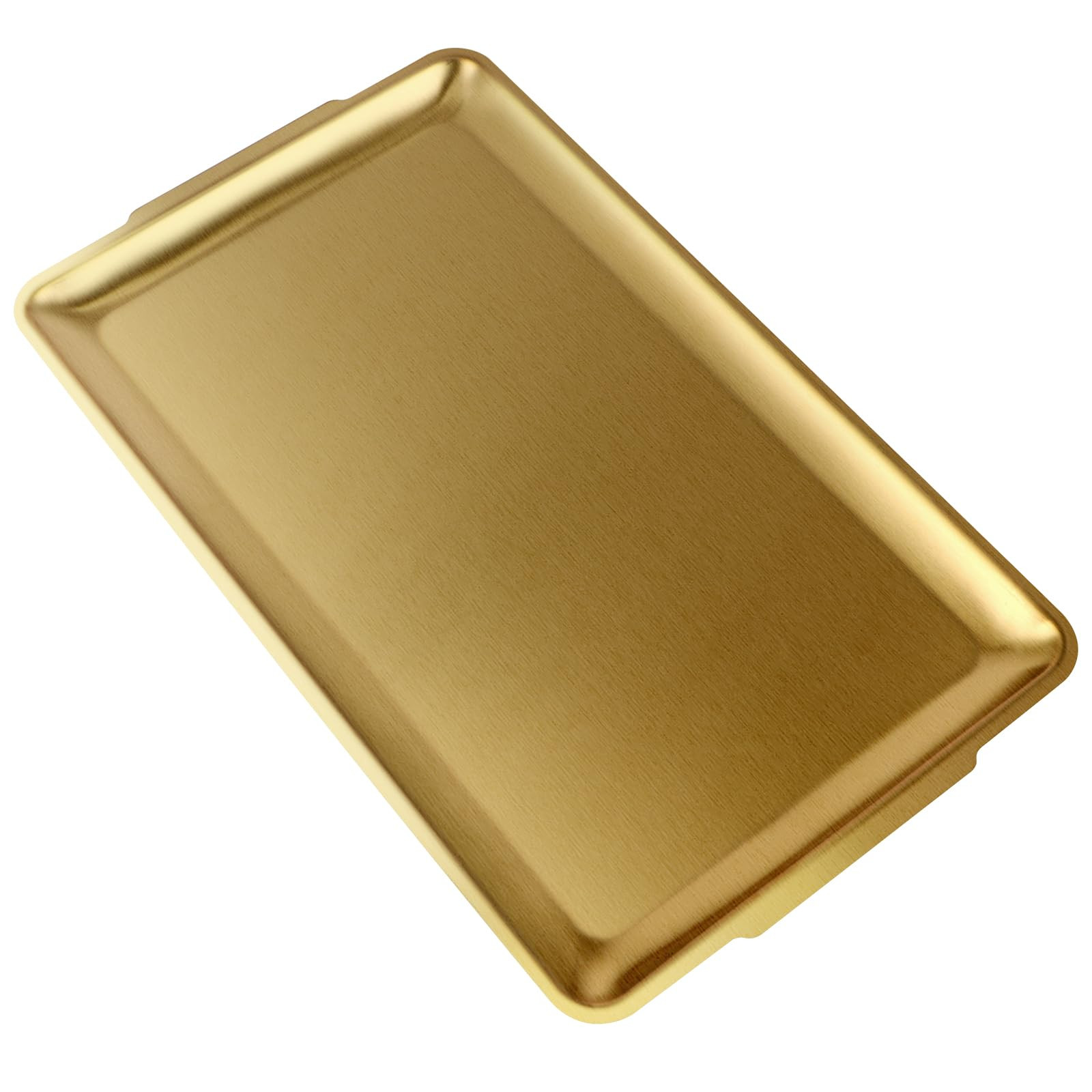 Large Stainless Steel Serving Platter, 15.7" Rectangle Camping Plate, Vanity Organizer Tray for B... | Amazon (US)