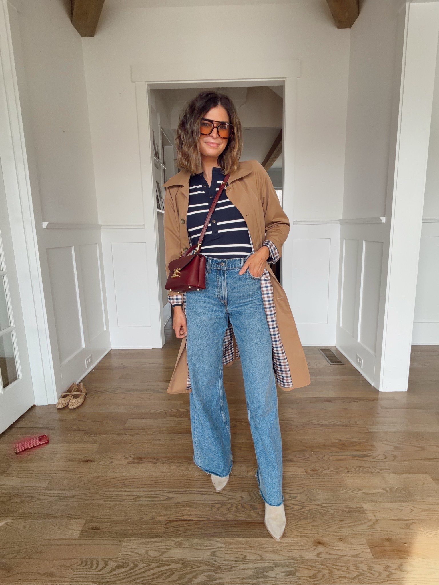 Xs coat 
Small top 
27/long jeans 
Shoes TTS 

#LTKmomlife #LTKdayinmylife #LTKgrwm