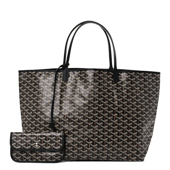 GOYARD Goyardine Saint Louis GM Black | FASHIONPHILE | Fashionphile