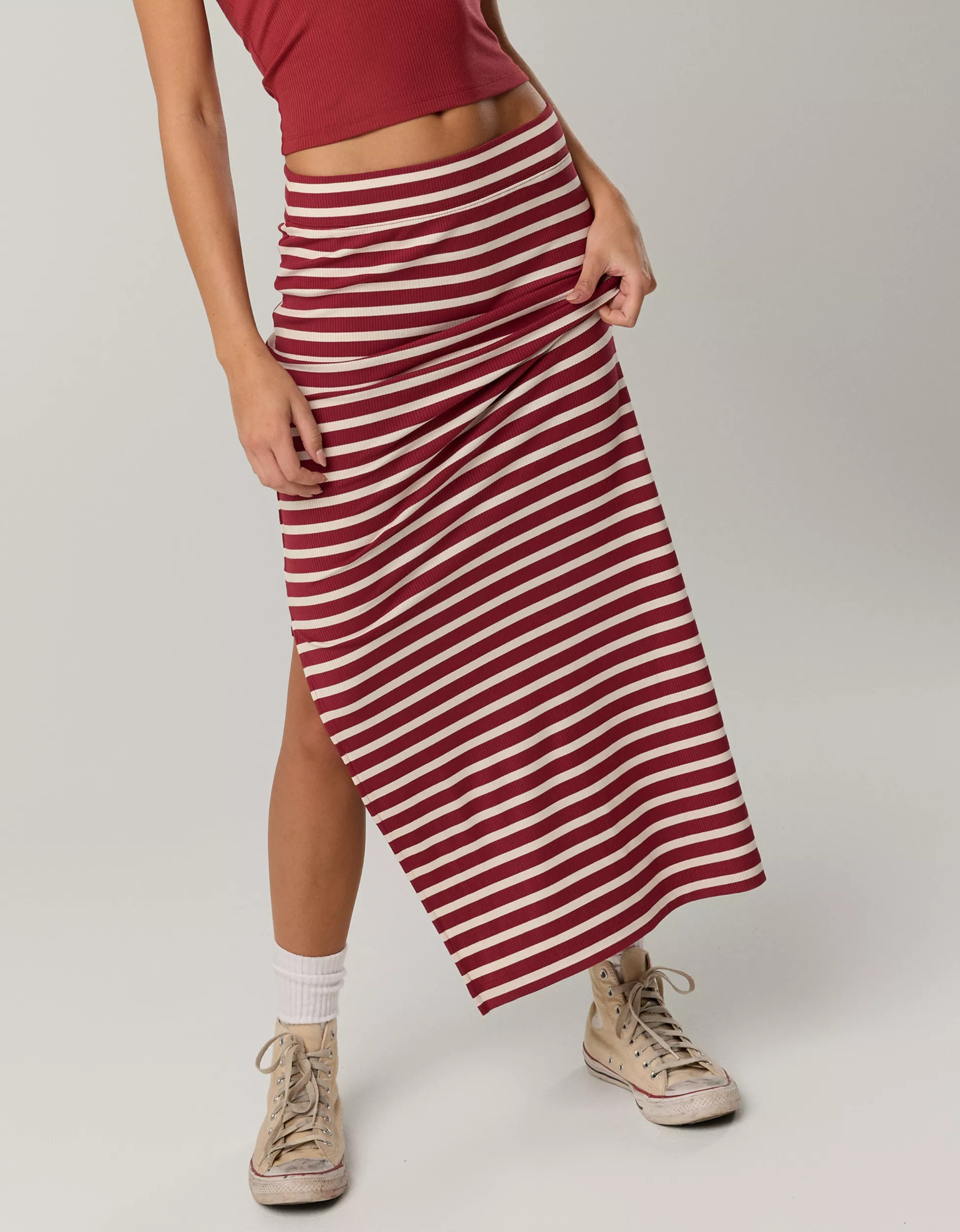 OFFLINE By Aerie Thumbs Up Heavyweight Maxi Skirt | Aerie