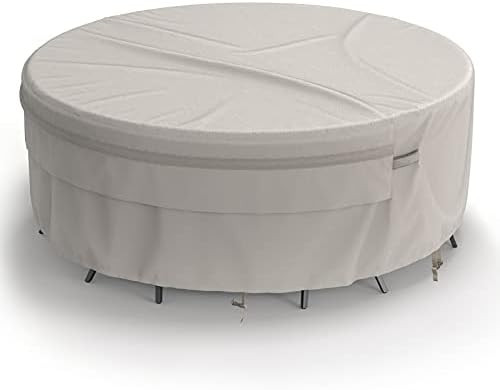 MR. COVER Round Patio Table Cover, 60 Inch Round Table and Chair Cover for Outdoor Furniture, Hea... | Amazon (US)