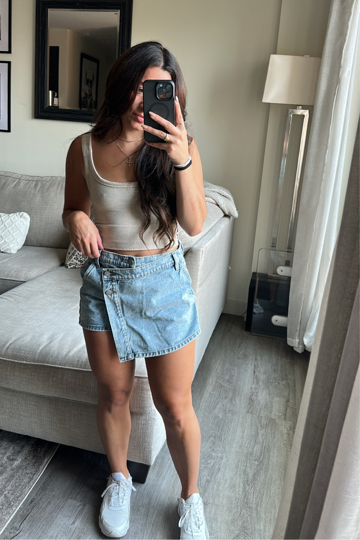 Top: OS
Skort: small
Sneakers: true to size 

#Skort 

#LTKSeasonal #LTKstyletip #LTKshoecrush