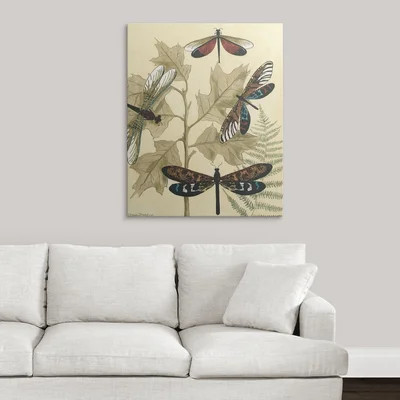 'Graphic Dragonflies I' Megan Meagher Graphic Art Print | Wayfair North America