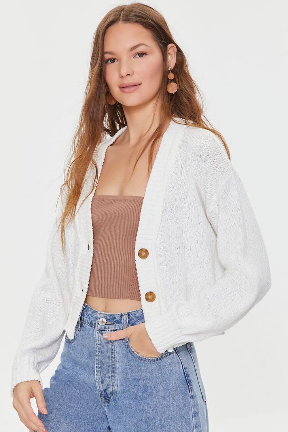 Boucle Knit Cardigan Sweater | Forever 21 | Forever 21 (US)