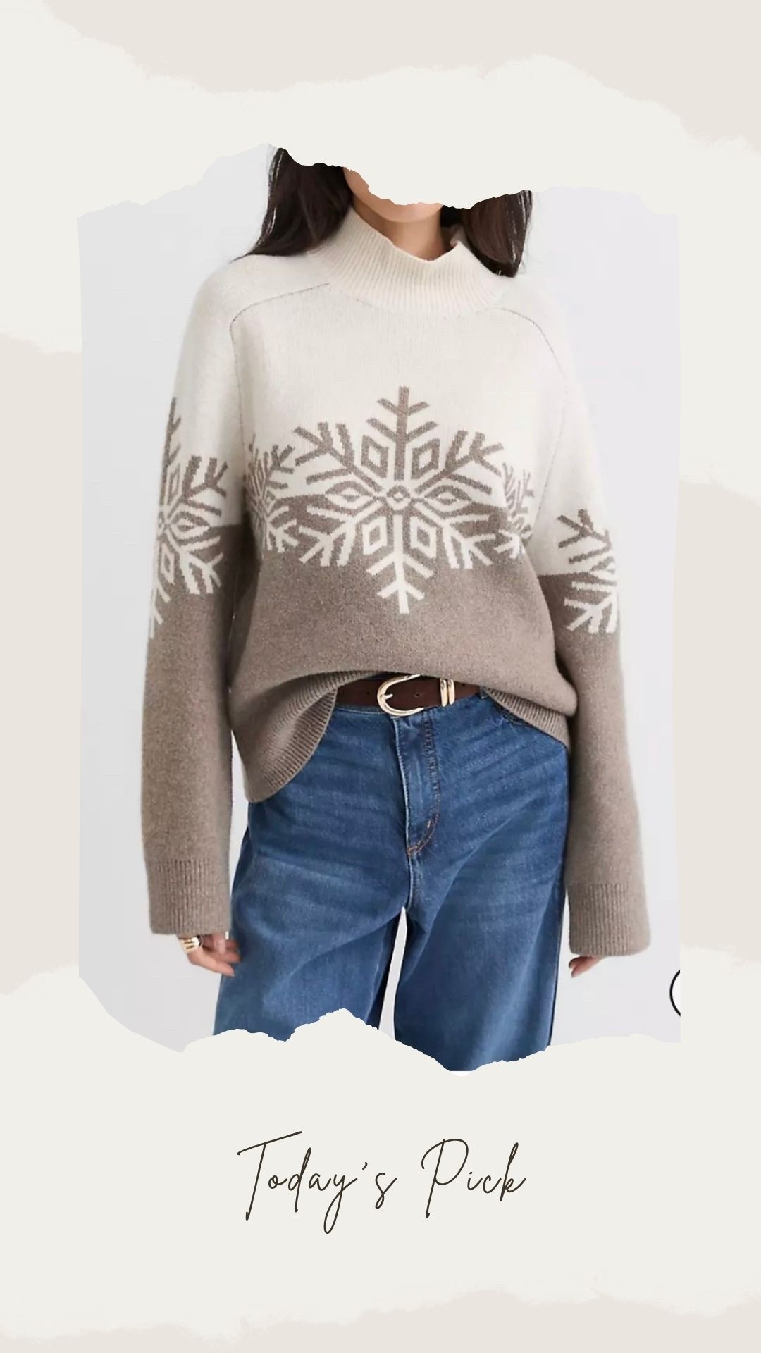 Snowflakes I don’t mind!!❄️ Sweater is on sale and going fast… grab this neutral while you can!!

#LTKSaleAlert #LTKOver40 #LTKHoliday