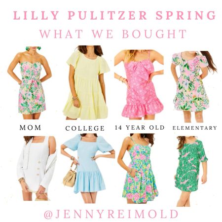 All of my girls needed nicer spring event dresses so we went to Lilly Pulitzer, tried a bunch on and here’s what we got! 

The women’s dresses run a bit generous. I’m normally a 2 in Lilly but got a 0 in the strapless. My college daughter also sized down. 

#lillypulitzer

#LTKfamily #LTKparties #LTKstyletip