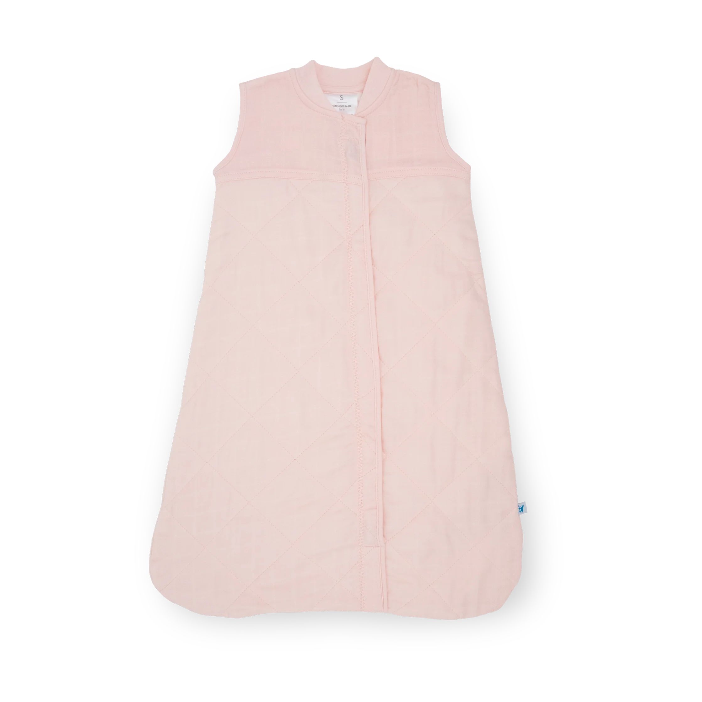 Cotton Muslin Quilted Sleep Bag - Light Pink | Little Unicorn